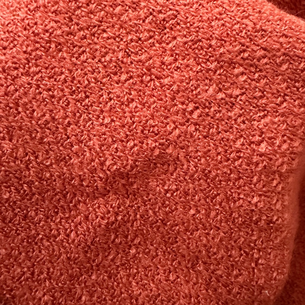 Large Rust Orange Scarf - Picture 3 of 3